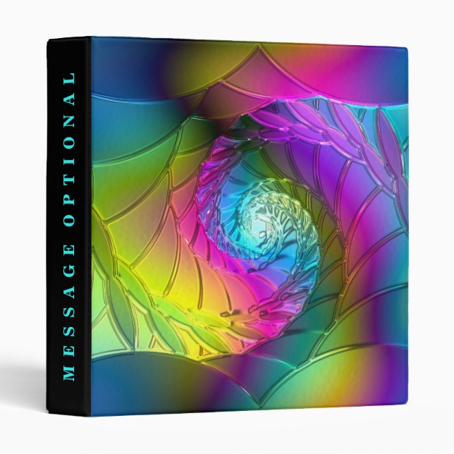 Lotus Pattern Glass Art 2A Binder (Front/Spine)