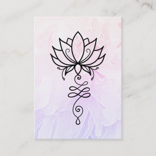  Lotus Peony Nirvana Sacred Geometry Business Card