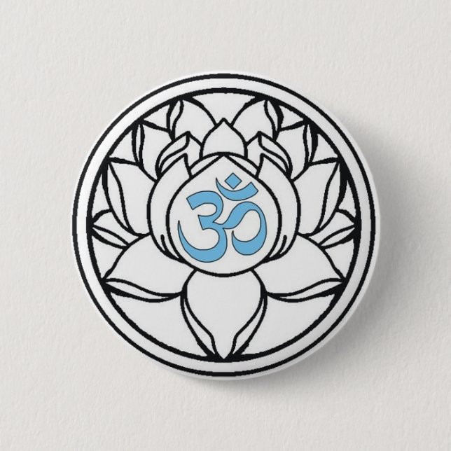 Lotus Pinback Button (Front)