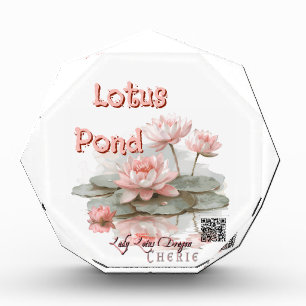 Lotus Pond Acrylic Award