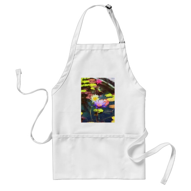 Lotus Pond Adult Apron (Front)