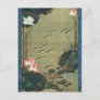 Lotus Pond and Fish Illustration by Ito Jakuchu Postcard
