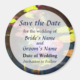 Lotus Pond Save the Date Magnet
