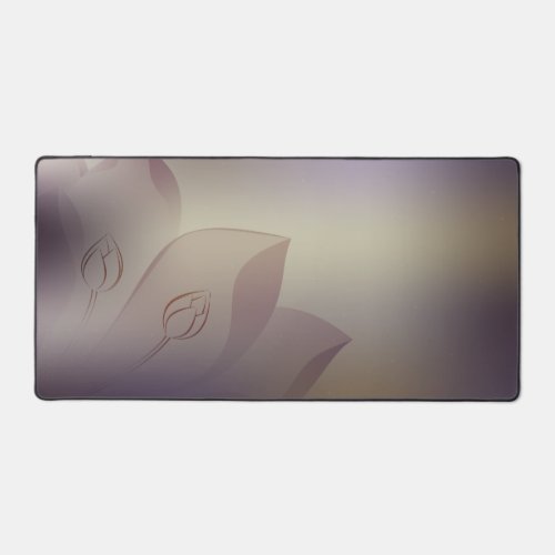 Lotus Purple background Multi_function Desk Mat