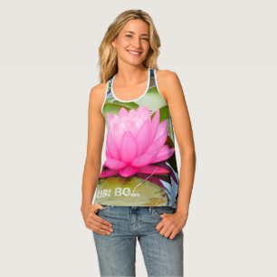 lotus racerback yoga tank