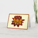 Lotus Red Tones Card