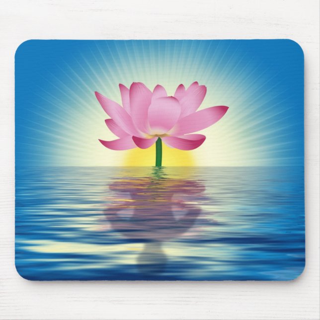 Lotus Reflection Mouse Pad (Front)