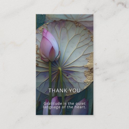 Lotus Reverie | Lotus Flower Design Business Card
