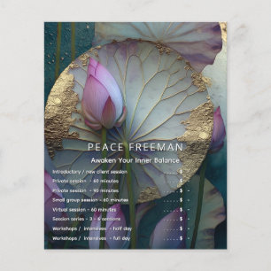 Lotus Reverie Lotus Flower Design Flyer
