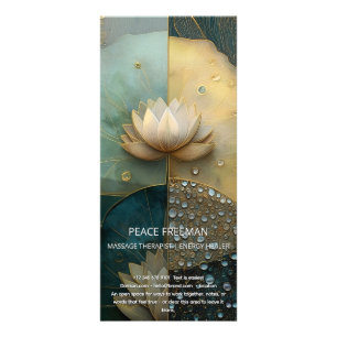 Lotus Reverie Lotus Flower Design Rack Card