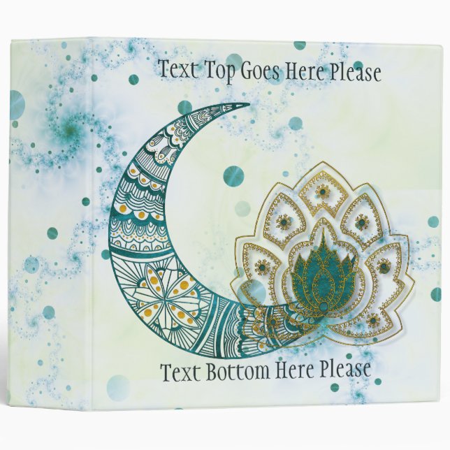 Lotus Rising 3 Ring Binder (Front/Spine)