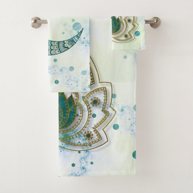 Lotus Rising Bath Towel Set (Insitu)