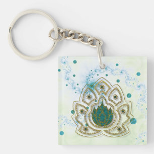 Lotus Rising Keychain