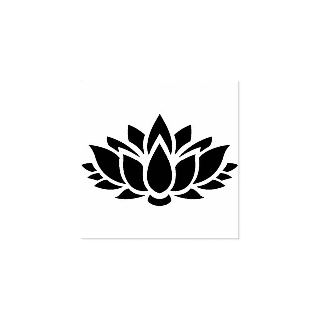 Lotus Rubber Stamp  (Imprint)