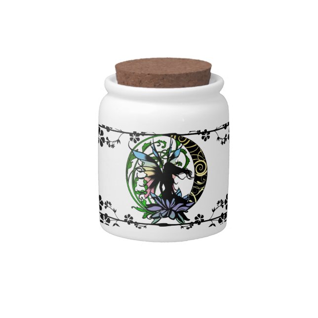 Lotus Shadow Fairy Candy Jar (Front)