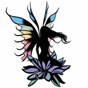 Lotus Shadow Fairy Cutout