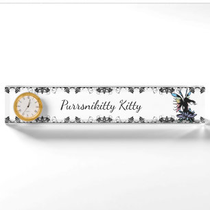 Lotus Shadow Fairy Desk Name Plate