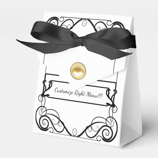 Lotus Shadow Fairy Favor Boxes (Front Side)