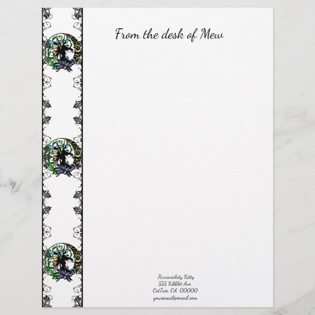 Lotus Shadow Fairy Letterhead (Front)