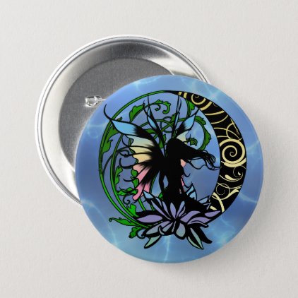 Lotus Shadow Fairy Pinback Button