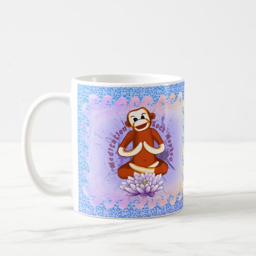 Lotus Sock Monkey custom name  mug