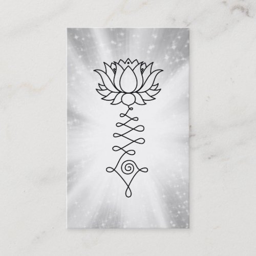   Lotus Sparkle Rays Reiki Energy Healing Business Card