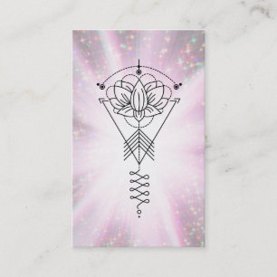 *~* Lotus Sparkle Tribal Healing Reiki Rays Business Card