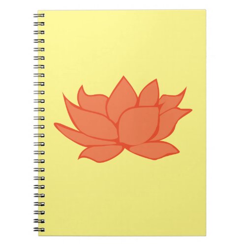 Lotus Spiral Notebook _ Yellow