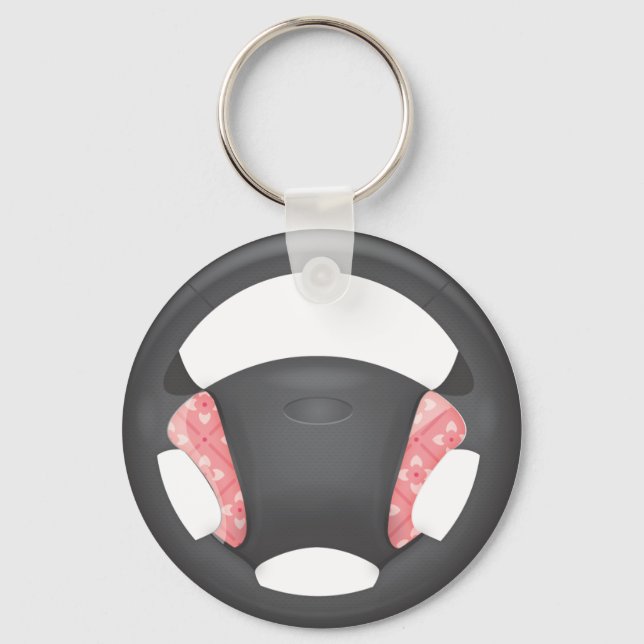 Lotus Squares Steering Wheel Keychain (Front)