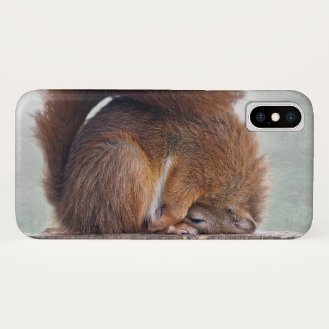 Lotus Squirrel iPhone X Case (Back (Horizontal))