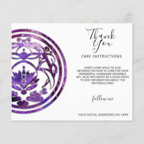 Lotus Stillness | Purple Mandala Design Flyer
