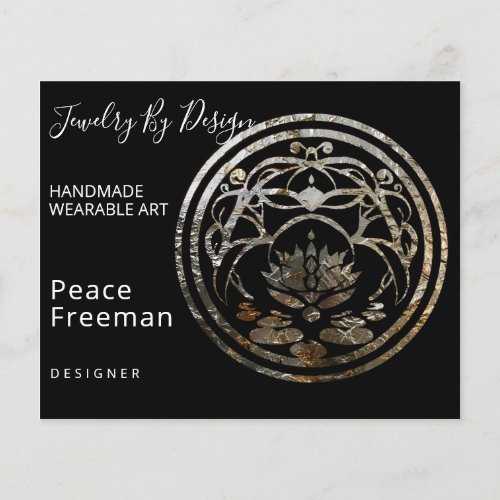 Lotus Stillness | Silver Mandala Design Flyer