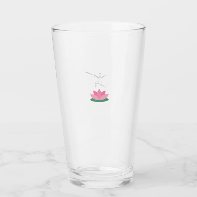 Lotus & Swordmaster Water Glass (Front)