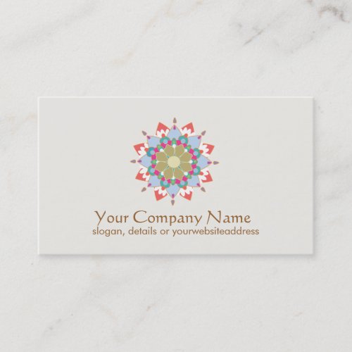 Lotus Symbol Health and Healing Business Card