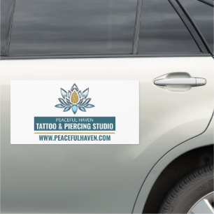 Lotus Tattoo, Tattooist & Body Piercer Car Magnet