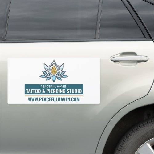 Lotus Tattoo Tattooist  Body Piercer Car Magnet