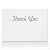 Lotus Thank You Card, Horizontal Cards (Inside Horizontal (Top))