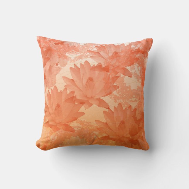 lotus throw pillow (Front)