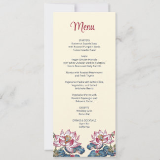 Lotus Tibetan Art Style Wedding Invitation