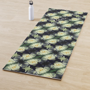 Lotus Water Lily Flower Abstract Personalized Yoga Mat