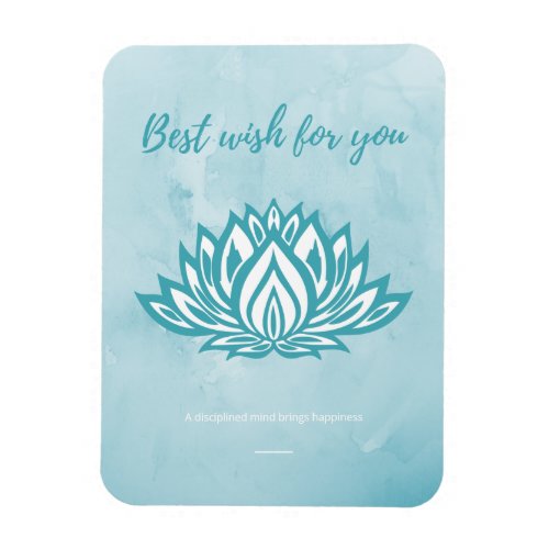 Lotus Watercolor painting Personalized Holiday Car Magnet