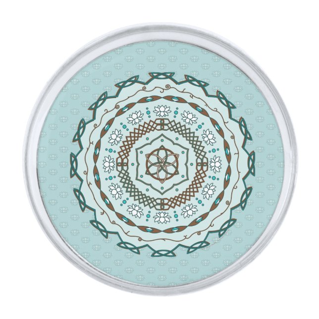 Lotus Weave Lapel Pin (Front)