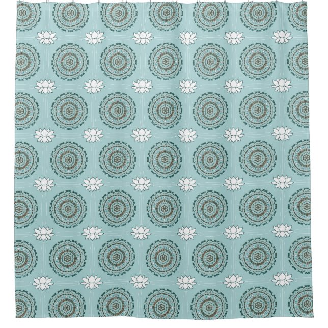 Lotus Weave Shower Curtain (Front)