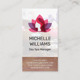 Lotus Woman Icon Business Card