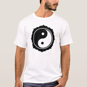 Lotus Yin Yang Sign T-Shirt