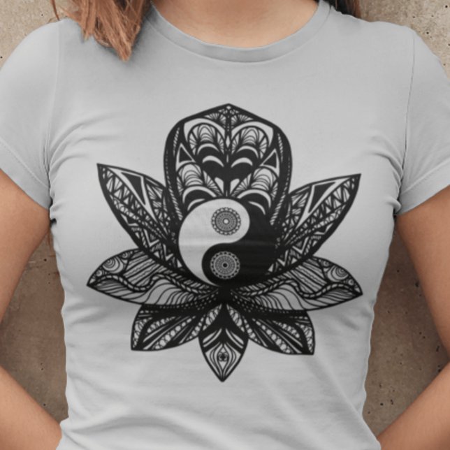  Lotus Yin Yang T-Shirt (Creator Uploaded)