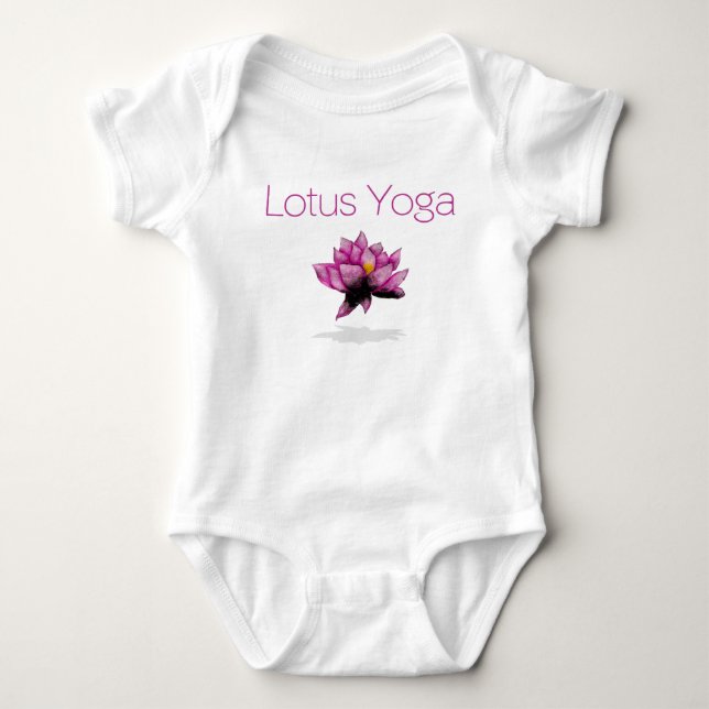 lotus yoga baby bodysuit (Front)