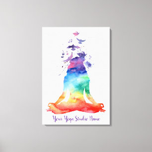 LOTUS YOGA CANVAS PRINT
