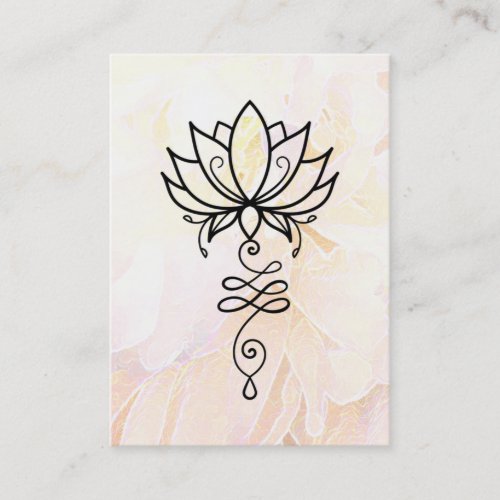  Lotus Yoga Peony Nirvana Sacred Geometry  Business Card