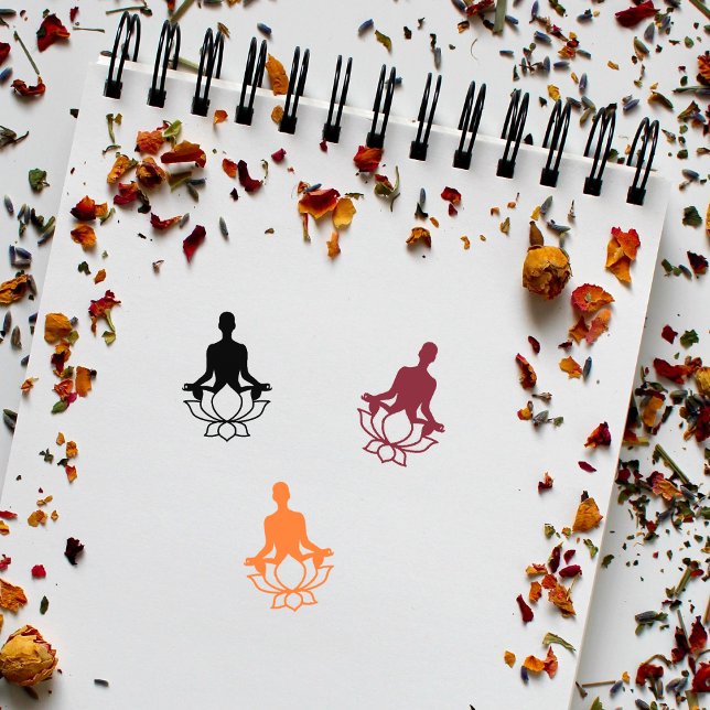 Lotus Yoga Sign Rubber Stamp (Creator Uploaded)